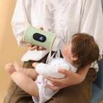 Baby Bottle Warmer Bag, Portable Bottle Warmer 18W Quick Heating Baby Bottle Warmer Temperature Adjustable USB Baby Bottle Heater for Home Family Travel Green